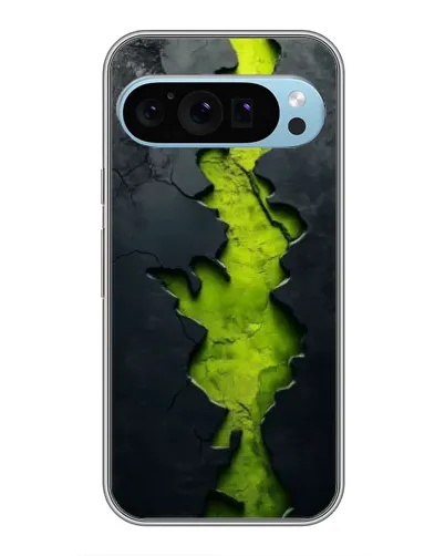 Чохол для Google Pixel 9 з картинкою «Салатовий розлом скелі»