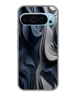 Чохол для Google Pixel 9 з картинкою «Об'ємні сині складки»