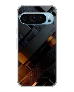 Чохол для Google Pixel 9 з картинкою «Чорні геометричні блоки»