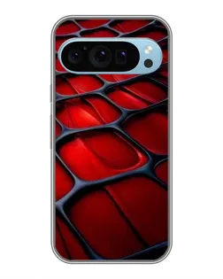 Чохол для Google Pixel 9 з картинкою «Червона глянцева сітка»