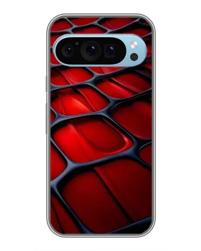 Чохол для Google Pixel 9 з картинкою «Червона глянцева сітка»