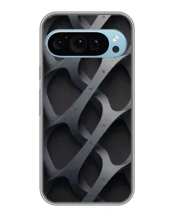 Чохол для Google Pixel 9 з картинкою «Об'ємне сіре плетіння»