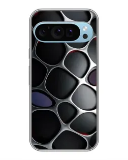 Чохол для Google Pixel 9 з картинкою «Об'ємна темна решітка»
