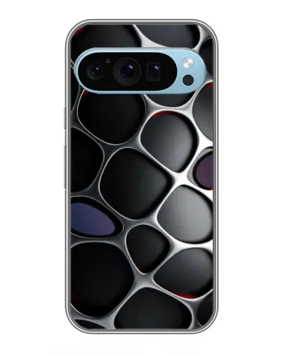 Чохол для Google Pixel 9 з картинкою «Об'ємна темна решітка»