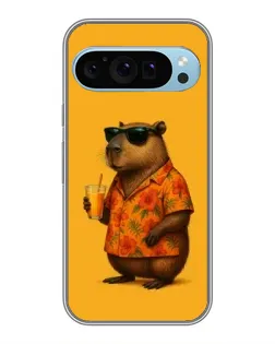 Чехол для Google Pixel 9 с картинкой «Капибара на отдыхе»