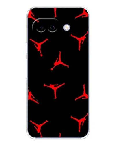 Чохол для Google Pixel 9A з картинкою «Jordan Red Pattern»