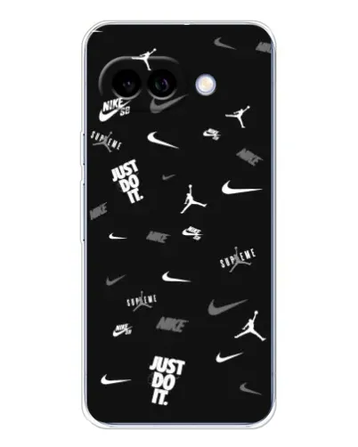 Чохол для Google Pixel 9A з картинкою «Nike Black Pattern»