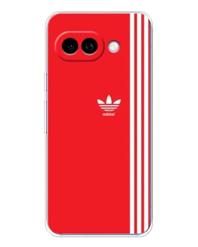 Чохол для Google Pixel 9A з картинкою «Червоний мінімалізм Adidas»
