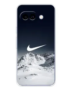 Чохол для Google Pixel 9A з картинкою «Nike — зимові гори»
