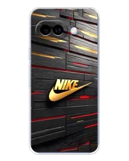Чохол для Google Pixel 9A з картинкою «Золотий Nike на металі»