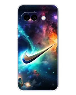 Чохол для Google Pixel 9A з картинкою «Космічний Nike Swoosh»