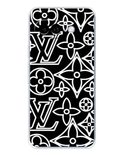 Чохол для Google Pixel 9A з картинкою «Чорно-білий візерунок LV»