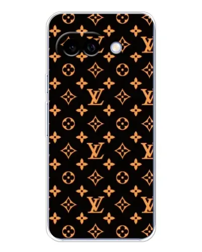 Чохол для Google Pixel 9A з картинкою «Золота монограма LV»