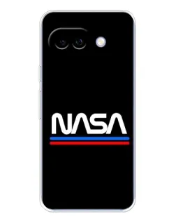 Чохол для Google Pixel 9A з картинкою «NASA — класика Red Blue»