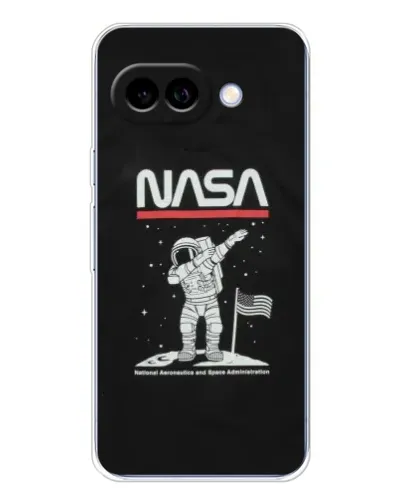 Чохол для Google Pixel 9A з картинкою «NASA — крокуємо по Місяцю»
