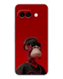 Чохол для Google Pixel 9A з картинкою «Bored Ape в червоному»