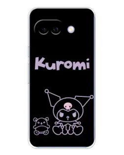 Чохол для Google Pixel 9A з картинкою «Kuromi — чорний мінімалізм»