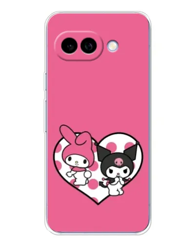 Чохол для Google Pixel 9A з картинкою «Kuromi та My Melody»