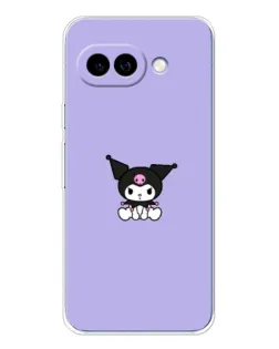 Чехол для Google Pixel 9A с картинкой «Kuromi — фиолетовый минимализм»