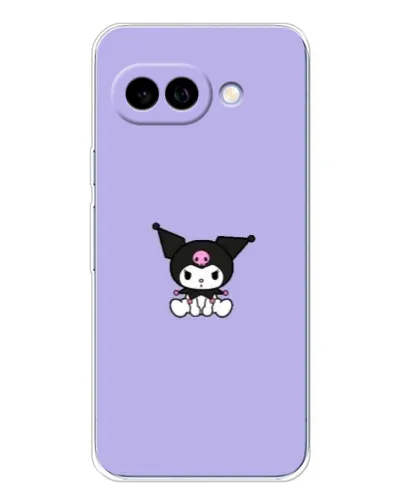 Чохол для Google Pixel 9A з картинкою «Kuromi — фіолетовий мінімалізм»
