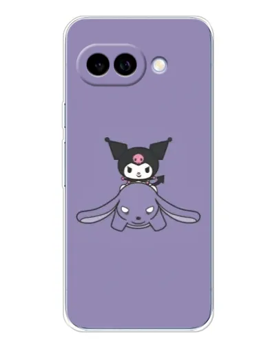 Чохол для Google Pixel 9A з картинкою «Kuromi на ліловому фоні»