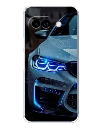 Чохол для Google Pixel 9A з картинкою «Погляд BMW з синіми фарами»