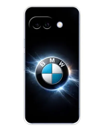 Чохол для Google Pixel 9A з картинкою «BMW — неонове сяйво»