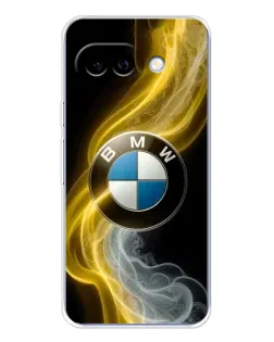 Чохол для Google Pixel 9A з картинкою «Золотистий дим BMW»