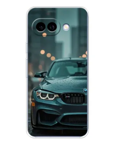 Чохол для Google Pixel 9A з картинкою «BMW у вогнях міста»
