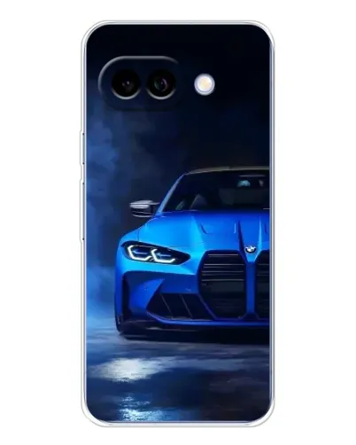 Чохол для Google Pixel 9A з картинкою «Блакитна BMW M4»