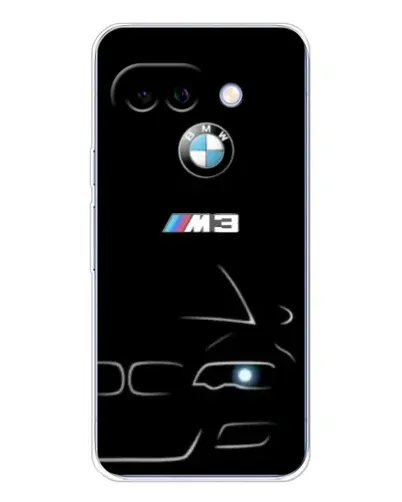 Чохол для Google Pixel 9A з картинкою «Мінімалістичний принт BMW M3»