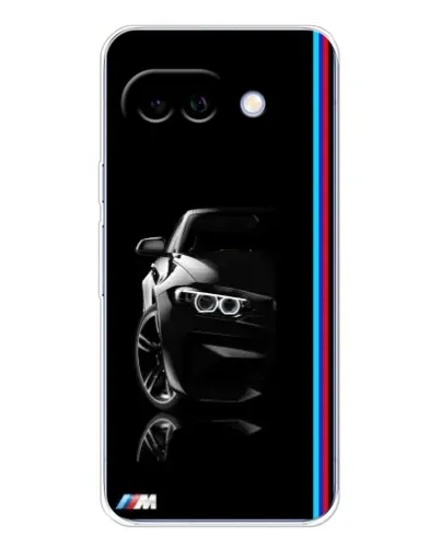 Чохол для Google Pixel 9A з картинкою «Силует BMW в темряві»