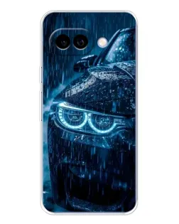 Чехол для Google Pixel 9A с картинкой «BMW под дождем»