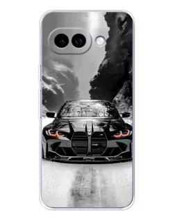 Чехол для Google Pixel 9A с картинкой «BMW — акварельный дрифт»