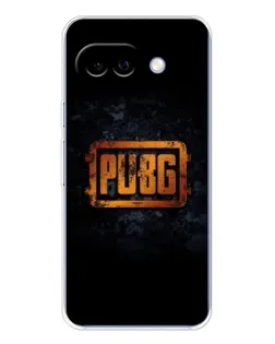 Чехол для Google Pixel 9A с картинкой «PUBG — золотой логотип»