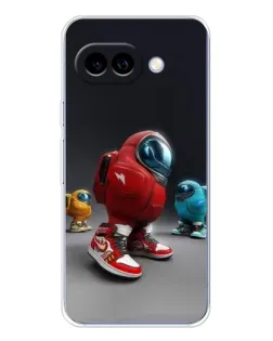 Чехол для Google Pixel 9A с картинкой «Among Us — 3D стиль»