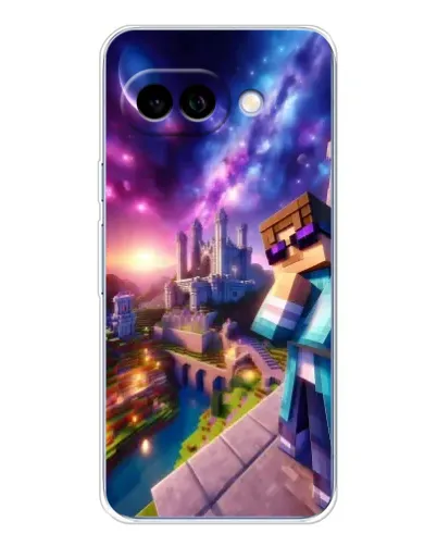 Чехол для Google Pixel 9A с картинкой «Стив и космос»