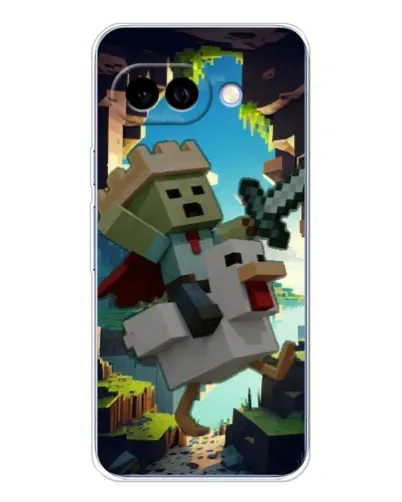 Чехол для Google Pixel 9A с картинкой «Стив и гусь»