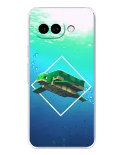 Чохол для Google Pixel 9A з картинкою «Черепаха Minecraft»