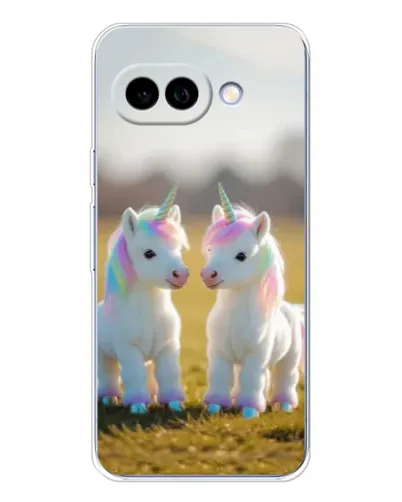 Чохол для Google Pixel 9A з картинкою «Пара єдинорогів»