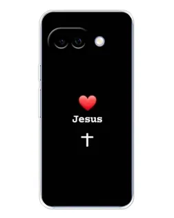 Чехол для Google Pixel 9A с картинкой «Сердце - Jesus»
