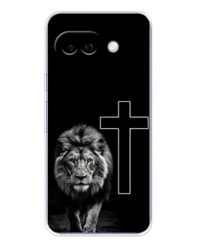 Чехол для Google Pixel 9A с картинкой «Лев и Крест»