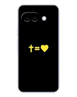 Чехол для Google Pixel 9A с картинкой «Сердце и Крест»