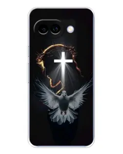 Чехол для Google Pixel 9A с картинкой «Голубь и Свет»