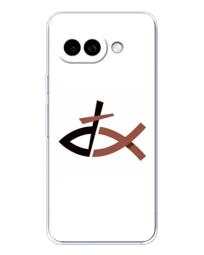 Чехол для Google Pixel 9A с картинкой «Рыба и крест»