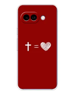 Чехол для Google Pixel 9A с картинкой «Уравнение любви»
