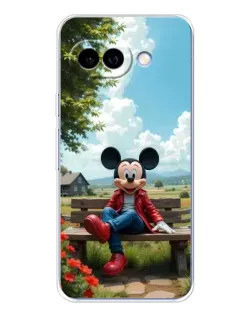 Чохол для Google Pixel 9A з картинкою «Міккі на лавці»