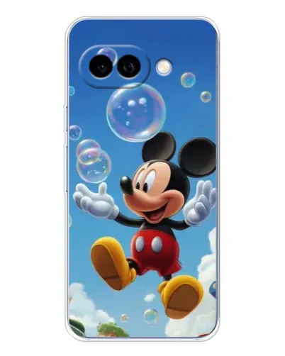 Чохол для Google Pixel 9A з картинкою «Mickey та мильні бульбашки»