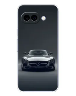 Чехол для Google Pixel 9A с картинкой «Mercedes на черном»