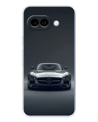 Чехол для Google Pixel 9A с картинкой «Mercedes на черном»